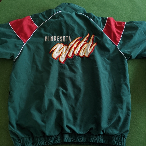 Vintage NHL Minnesota Wild Windbreaker Medium - Picture 4 of 8